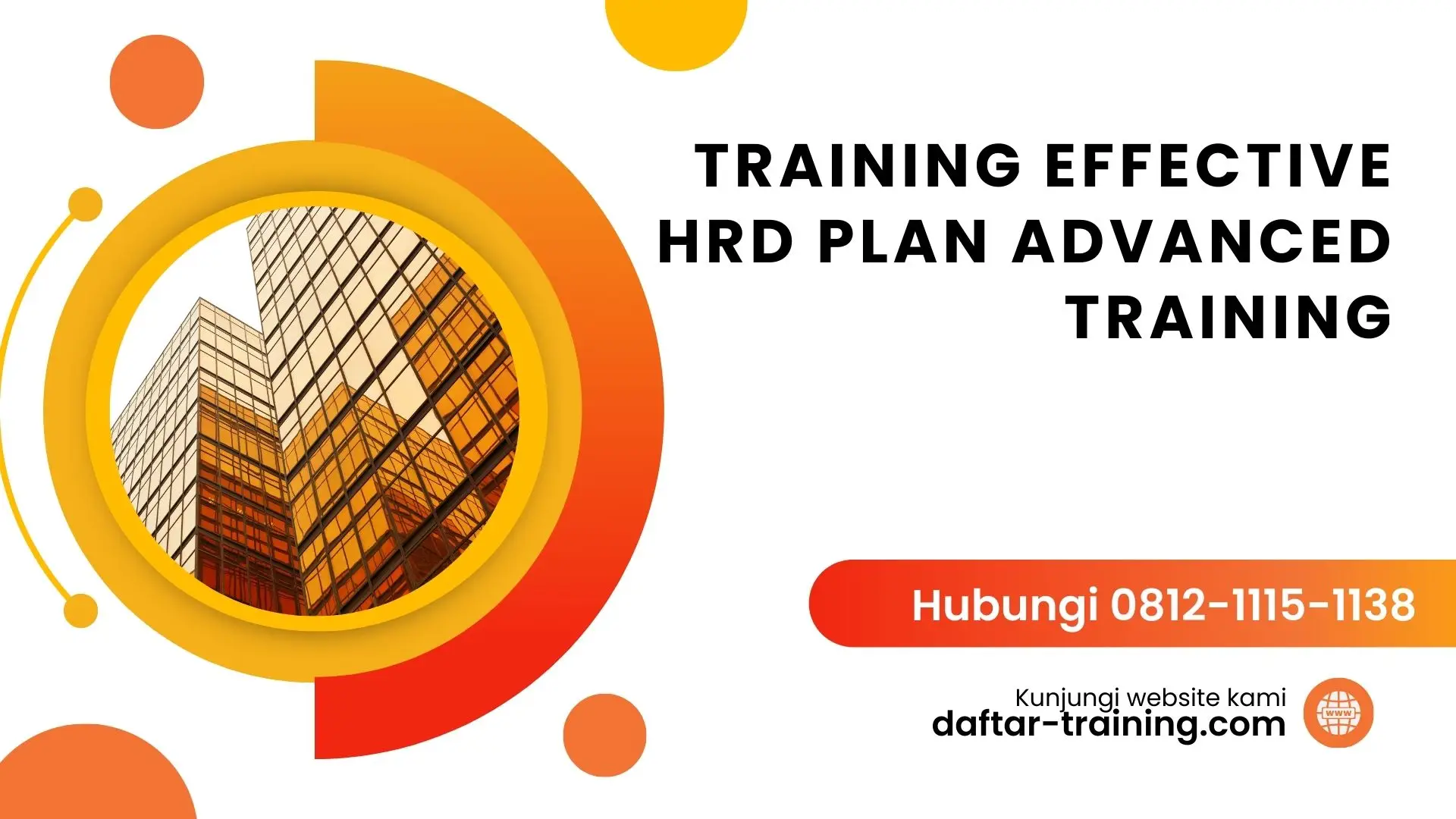 TRAINING EFFECTIVE HRD PLAN ADVANCED TRAINING