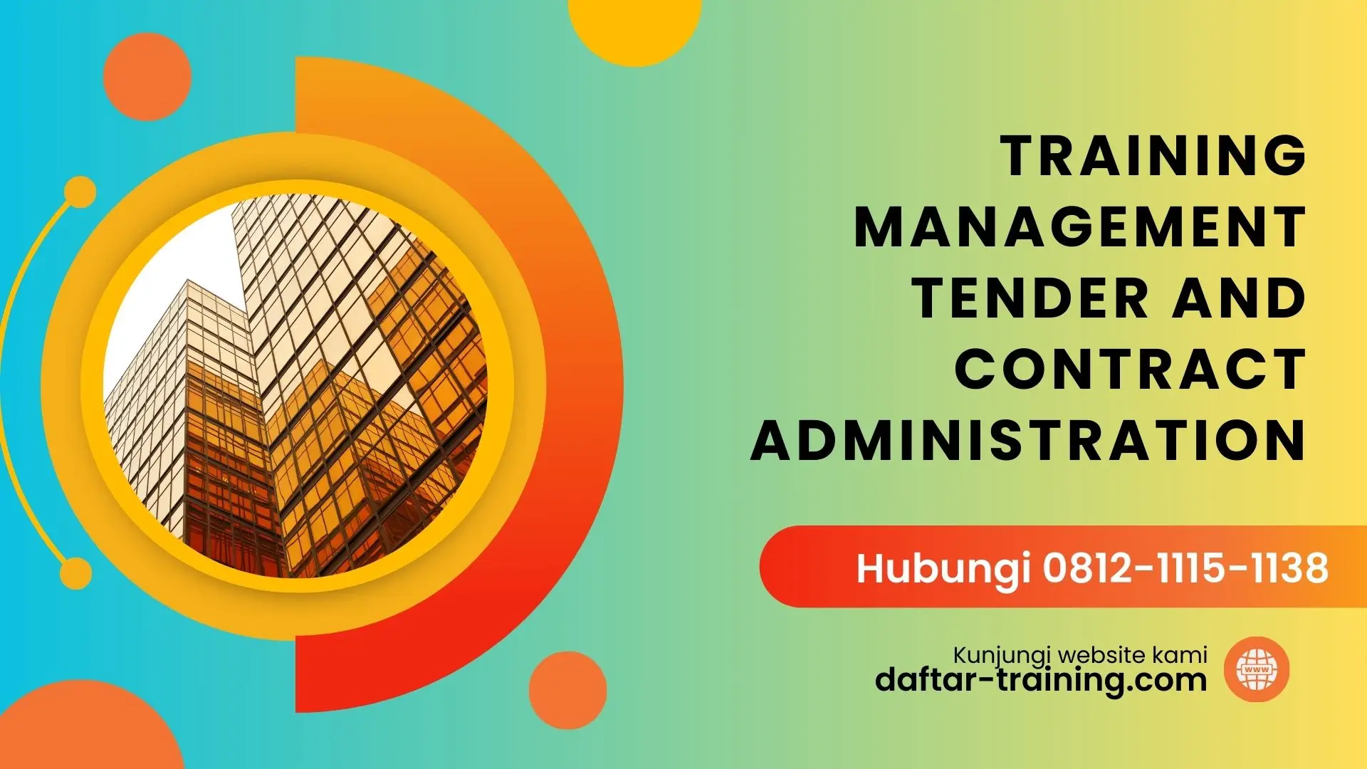 TRAINING MANAGEMENT TENDER AND CONTRACT ADMINISTRATION